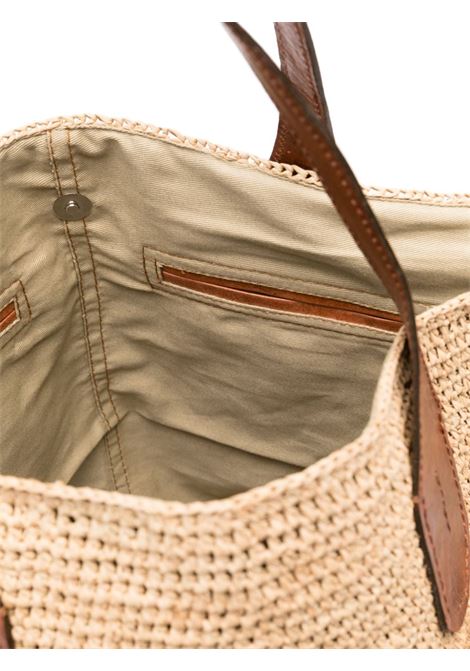 Laza II beige raffia bag IBELIV | LAZA IITEA
